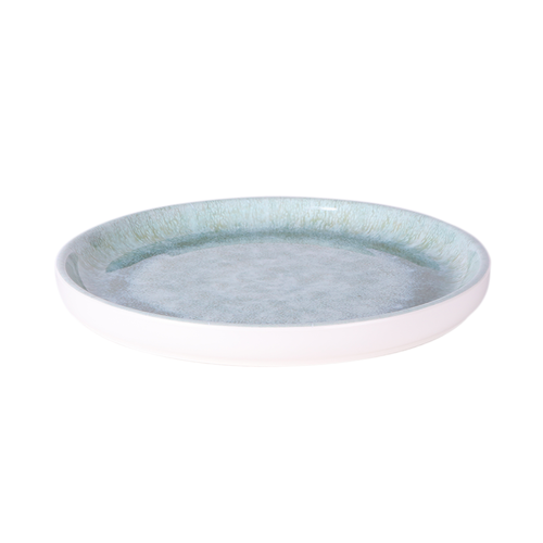 Plate, 8'' dia. x 7/8''H, round, break, chip, stain & scratch resistant, dishwasher safe, BPA free, melamine, Monet, Sea Moss