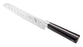 ZuM Santoku Knife, 7'', granton edge, one-piece precision forged, high carbon, no-stain, German steel, ergonomically designed POM handle, NSF