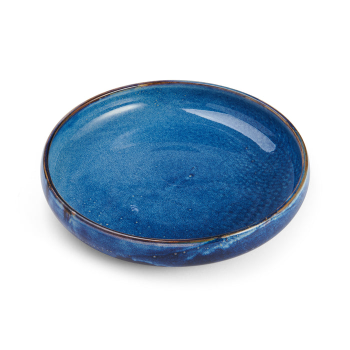 Starlit Plate, 11'' dia., round, coupe, vitrified porcelain, blue