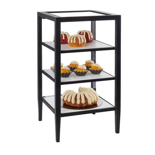 Monterey Display Case, 14''W x 14''D x 26''H, 3-tier, countertop, single hinged door with handle