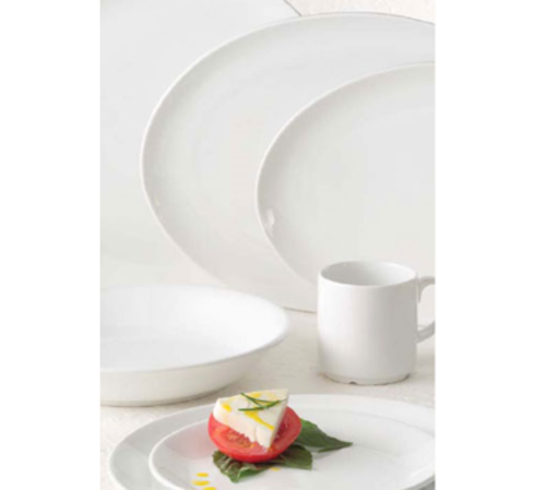 Bowl, 38 oz., 9-1/2'' dia. x 1-3/4''H, round, shallow, porcelain, Reflections pattern & shape