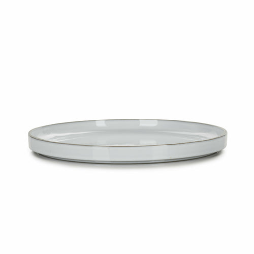 Dessert Plate, 8-1/4'' dia. x 3/4''H, round, low, freezer & dishwasher safe, porcelain, white cumulus, Caractere