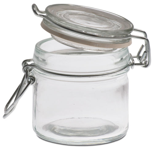 GLASS MASON JAR 2.75'' X  2.3''