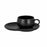 COFFEE CUP, 3.65''D, 2.35''H, 7.8 OZ, BLACK