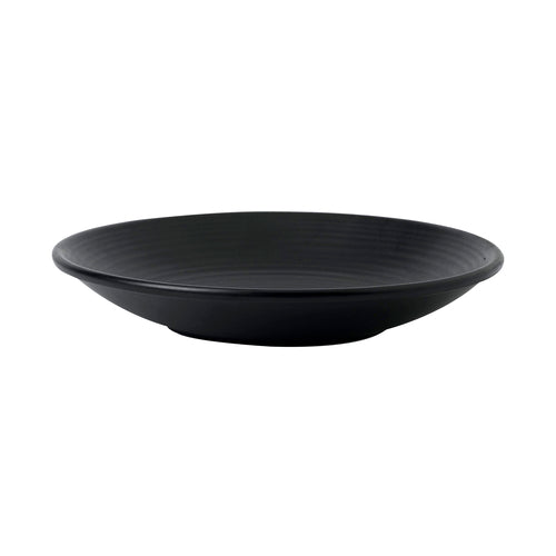 Plate, 9-1/2'' dia., round, deep, rolled edge, ceramic, Dudson, Evo, Jet