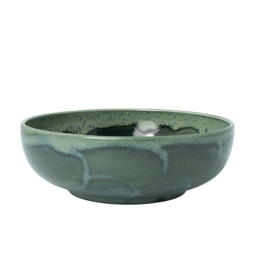 Bowl, 34-1/ oz., 7'' dia. x 2-3/4''H,,  fully vitrified, ceramic, Steelite Performance, Aurora Vesuvius Burnt Emerald