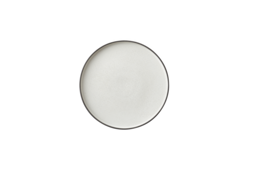 Plate, 10-3/4'' dia., round, stoneware, Dusted White, Moira by Luzerne