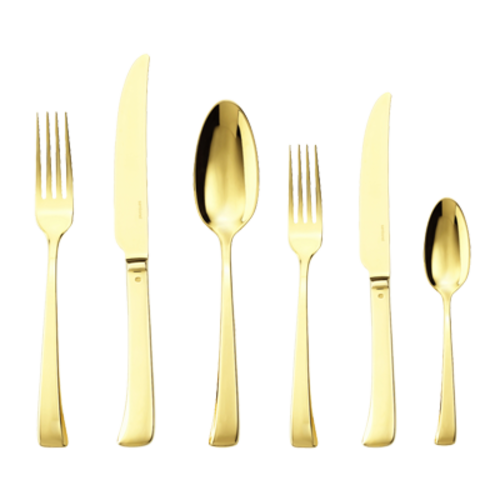 Dessert Fork 7-1/4'' PVD gold coating