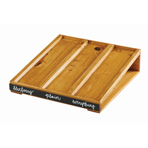 Madera Bagel Holder Base, 15''W x 16''D, 4-1/4''H, write-on, rustic pine frame