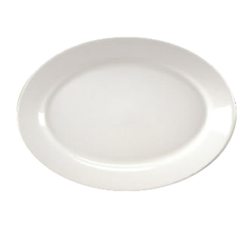 Platter, 15-5/8'' x 11-3/8'', oval, rolled edge, Homer, Undecorated