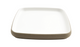 Cheforward Hatch Plate, 8.5''L x 8.5''W x 1''H, touch of honey interior/sandstone exterior