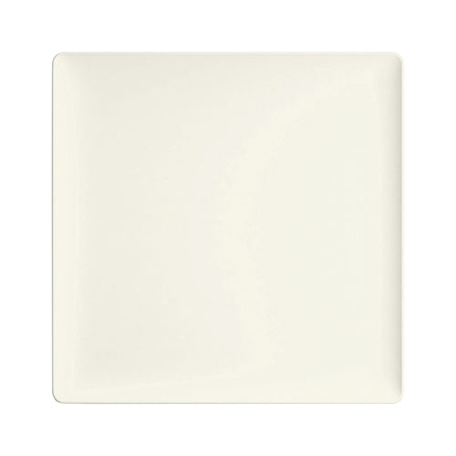 Plate, 3-1/2'' x 3-1/2'' x 4/5'', square, flat, coupe, porcelain, bone white, Purity by Bauscher