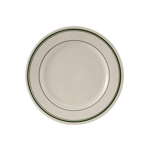 Plate, 6-5/8'' dia., round, wide rim, rolled edge, microwave & dishwasher safe, oven proof