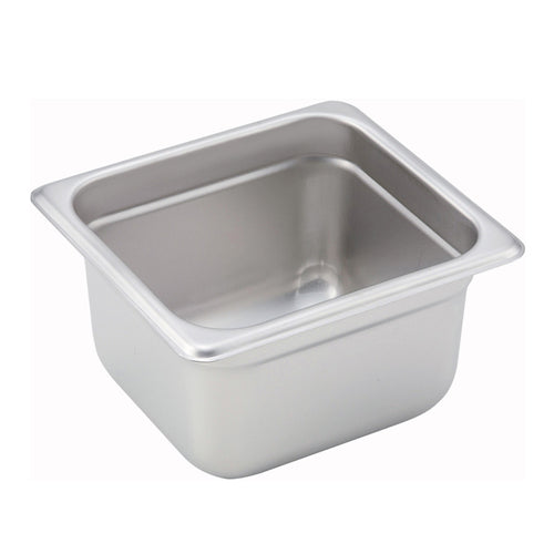 Steam Table Pan 1/6 Size X 4'' Deep 24 Gauge