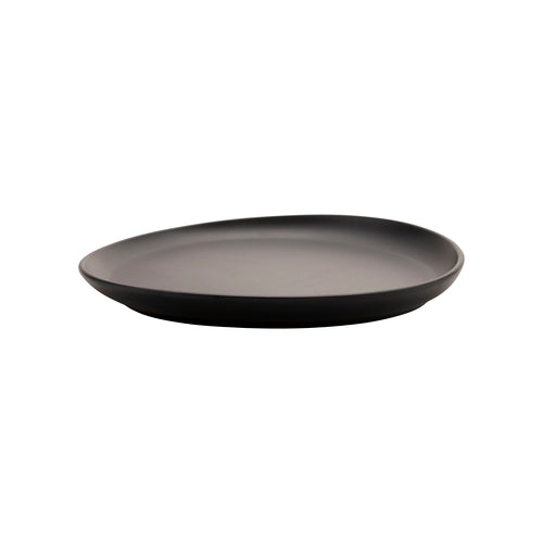 10.6'' Dark Gray, Melamine, Round Coupe Dinner Plate