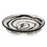 Round Resin Platter, 14'' x 14'' x 1.25'', Lead Free, BPA Free, Dishwasher Safe, Transluent Swirl Polished Finish, Smoke (Cold Display Only)