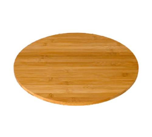 Display Surface, 14'' dia., round, bamboo, natural finish