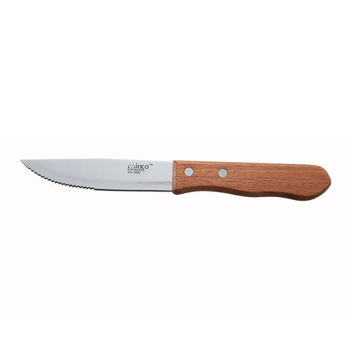 STEAK KNIFE W/WOOD HANDLE 5'' POINTED TIP