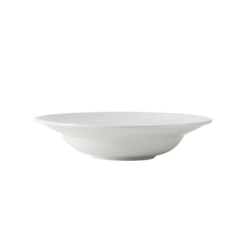 PASTA BOWL 43 OZ PORCELAIN WHITE EMBOSSED