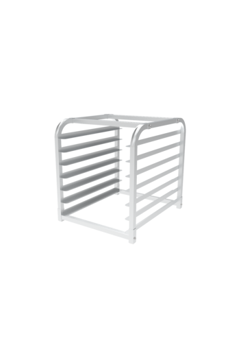 Bun Pan Rack, countertop, open sides & top, (7) 18'' x 26'' pan capacity, 3'' spacing