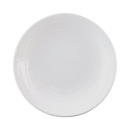 Plate, 10'' dia. x 1-1/2''H, round, coupe, pebble textured, break, chip, stain & scratch resistant