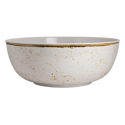 LARGE ROUND BOWL 15 IN X 6 IN H (400 OZ) CRAFT WHITE MELAMINE