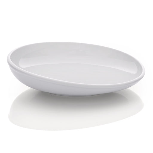 Circle Plate, 9.8'' dia., round, porcelain, White, Synergy