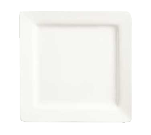 PLATE SLATE 9'' SQUARE PORCELAIN WHITE SLATE