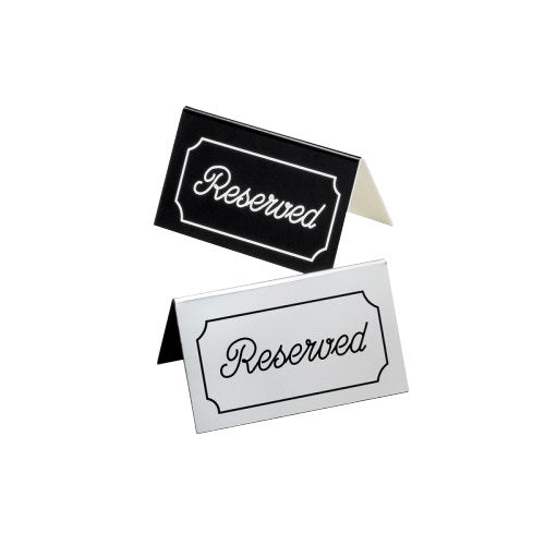 Reserved Message Tent  5''W x 3''H