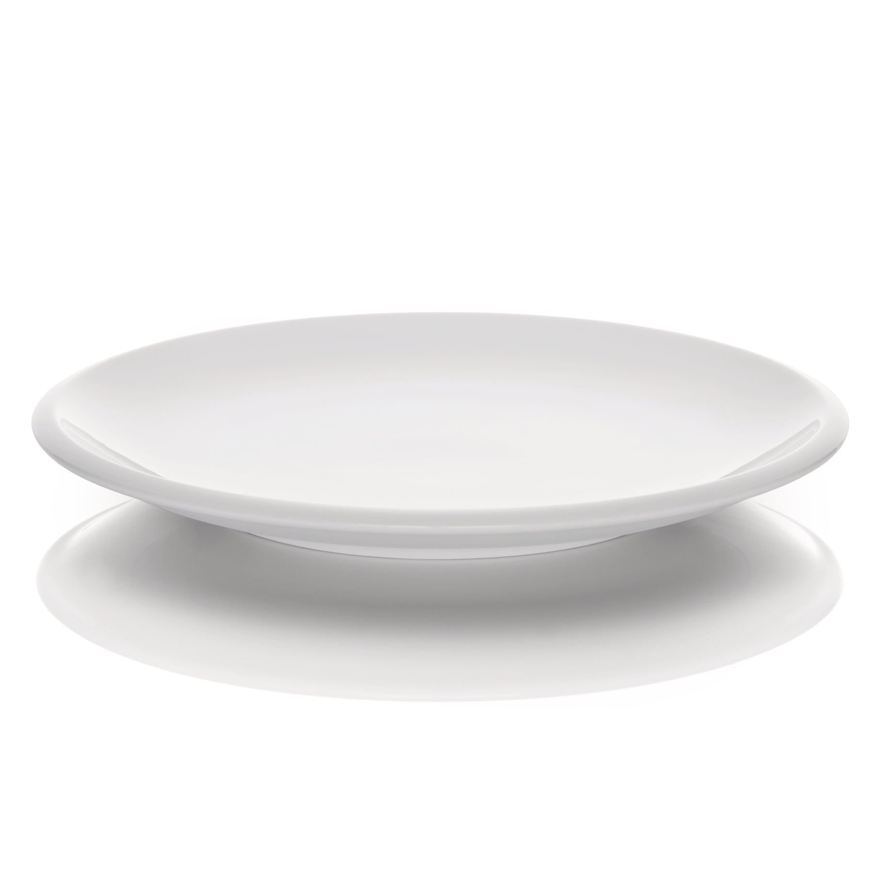 Flat Coupe Plate, 8.3'' dia., round, porcelain, White, Synergy