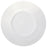 Plate, 10-7/8'' dia., round, wide embossed matte rim, glossed well, porcelain, warm white, glazed finish, Luzerne, Manhattan