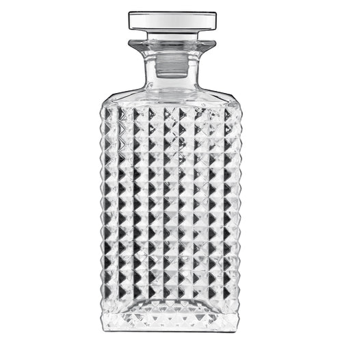 Elixer Decanter, 26.25 oz., 3-1/2'' dia. x 8-1/8''H, with airtight glass stopper, etched design