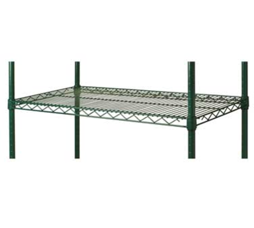 24'' x 54'' green epoxy wire shelf