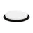 Dessert Plate, 7-7/8'' dia., round, with cut-out bite, porcelain, white, by Tassen