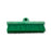 Sparta Dual Surface Floor Scrub Brush Head Only, 10''L plastic block, split shape, threaded handle hole, crimped polyester bristles, green, BPA Free