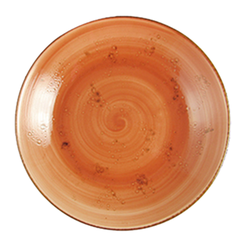 Pasta Bowl, 36 oz., 10'' dia., round, coupe, hand painted,terra cotta, Premium, London Terra Collection