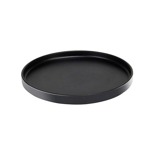 Hudson Plate, 10-1/4'' dia. x 1''H, round, low rim, melamine, black