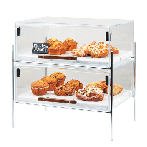 Mid-Century Pastry Display Case 16-1/4''W x 11-1/4''D x 18''H