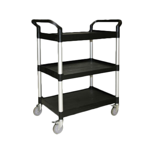 33 1/2'' X 16 1/8'' X 37'' 3-TIER BUS CART, BLACK ( KD )