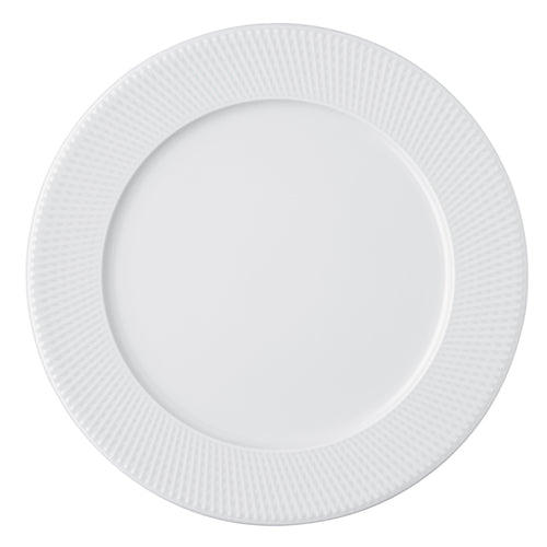 Plate, 12-1/4'' dia., round, flat, microwave & dishwasher safe, porcelain, white, Rosenthal, Blend