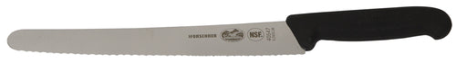 Victorinox Slicer, 12'', stamped, high carbon stainless steel, plastic handle, black