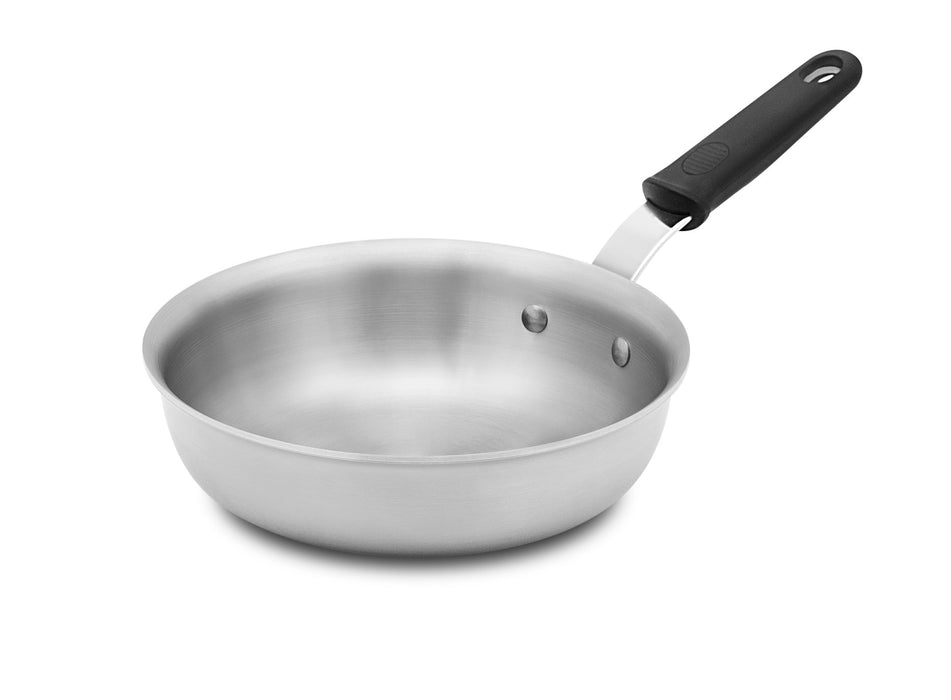 Tribute 3-Ply Saucier Pan, 1 quart (0.9 liter), 6-1/2'' dia., stay-cool no-slip grip silicone, riveted