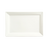 PLATE SLATE 12''X8'' SQUARE PORCELAIN WHITE