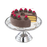 Cake Stand, 13'' diameter, stainless, 7-3/8'' high, imported