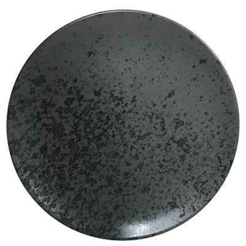 Plate, 11'' dia., round, flat, coupe, porcelain, black, Sandstone by Bauscher