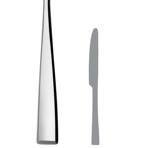 Dessert Knife, 7-7/8'', 13/0 stainless steel, Folio Flatware, Hartman