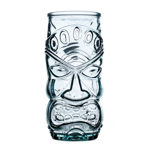 Hospitality Brands Tiki Glass, 19oz., 6-3/4''H., (3''T; 2-1/4''B), recycled, glass, clear