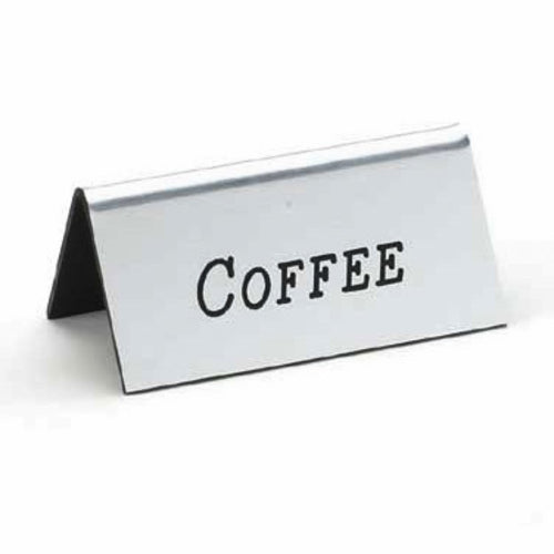 Beverage Tent Sign (Coffee)  3''W x 1-1/2''H