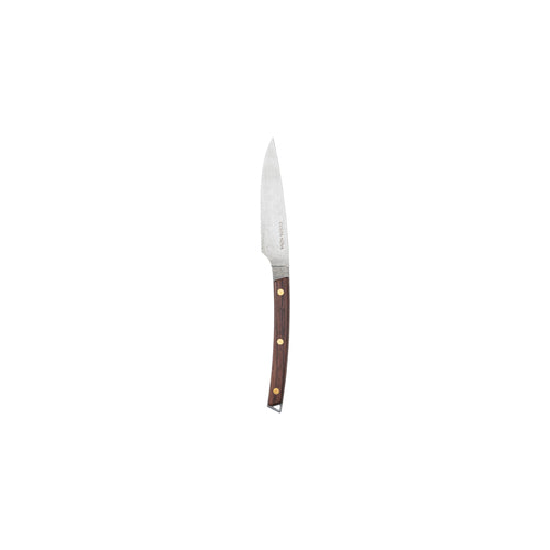 Steak Knife, 9 x 0.1'', Stainless Steel 18/10 (Vintage Finishing), Rosewood Handle, Dishwasher Safe, Steak Knives Collection, Vintage Matte