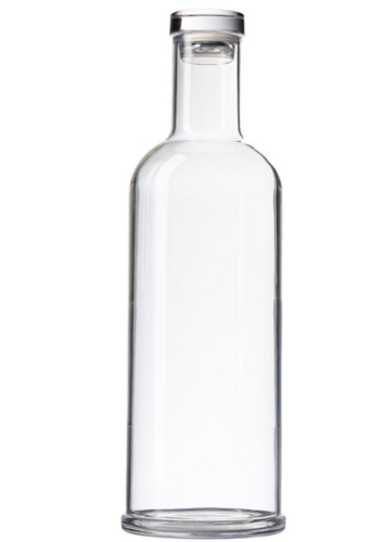 Carafe, 34 oz., 3.5''W x 3.5''D x 11.25''H, with lid, styrene-acrylonitrile, clear